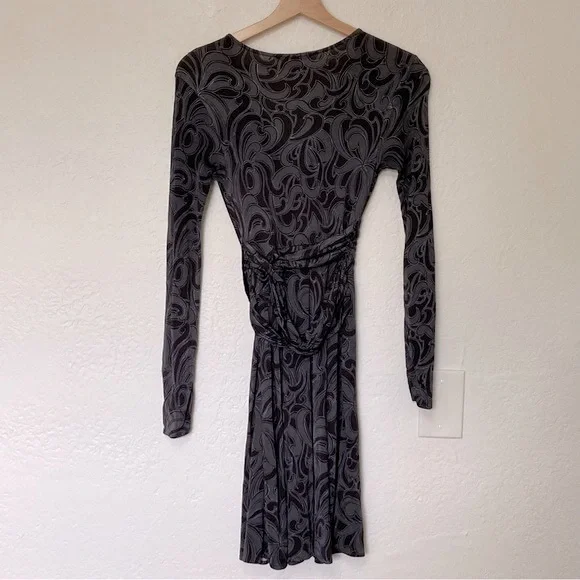 Banana Republic Floral Long Sleeve Wrap Dress, Size XS - Picture 3 of 4